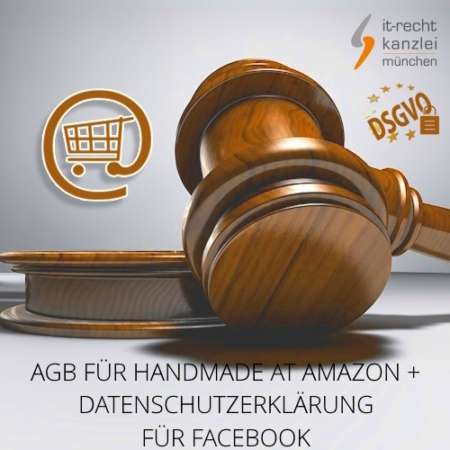 AGB für Handmade at Amazon + Datenschutzerklärung für Facebook inklusive Update-Service