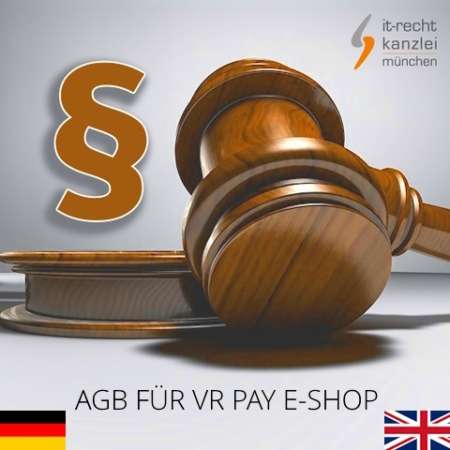 eCommerce AGB für VR Pay eShop in deutsch und englisch inklusive Update-Service
