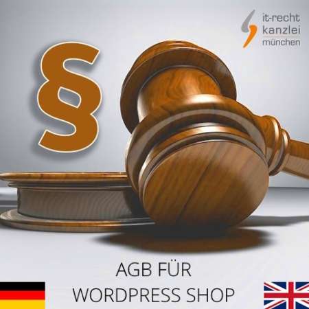 eCommerce AGB für Wordpress Shop in deutsch und englisch inklusive Update-Service