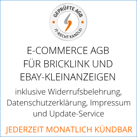 Abmahnsichere Bricklink und Ebay-Kleinanzeigen AGB von der IT-Recht Kanzlei