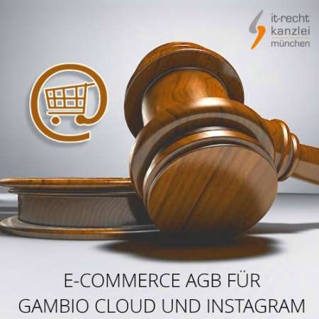 Rechtssichere AGB für Gambio Cloud und Instagram