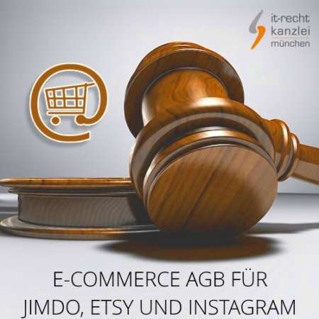 eCommerce AGB für Jimdo, Etsy und Instagram inklusive Update-Service