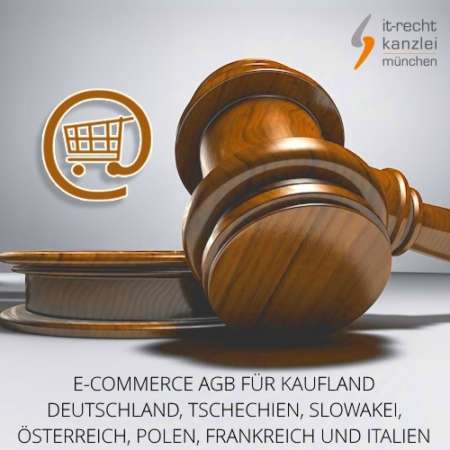 eCommerce AGB für kaufland Deutschland, Tschechien, Slowakei, Österreich, Polen, Frankreich und Italien inklusive Update-Service
