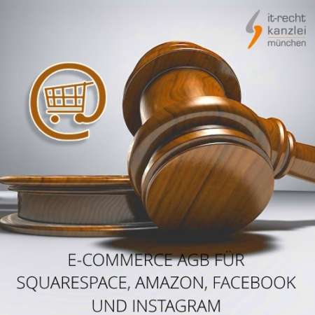 eCommerce AGB für Squarespace, Amazon, Facebook und Instagram inklusive Update-Service