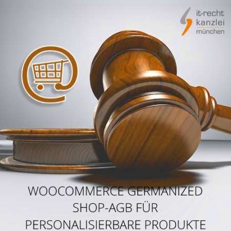 WooCommerce Germanized Shop-AGB für personalisierbare Produkte inklusive Update-Service